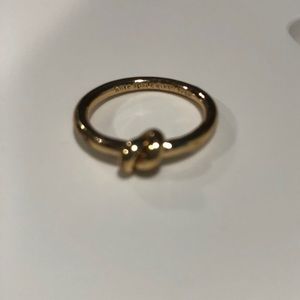 Kate Spade yellow gold knot ring